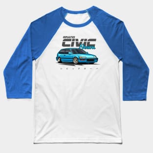 Civic Nouva (Artic Blue) Baseball T-Shirt